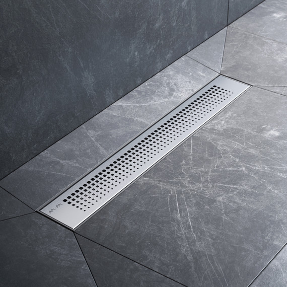 Душевой трап (лоток) 50 AM.PM PrimeFlow W02SC-P11-050-01SB комбинированный затвор со стальной матовой решеткой фото 3