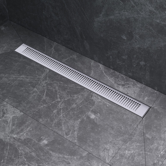 Душевой трап (лоток) 70 AM.PM PrimeFlow W02SC-P11-070-01SB комбинированный затвор со стальной матовой решеткой, Цвет производителя: хром, Размер трапа: 700 фото 5