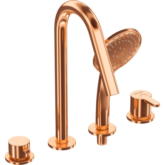 Смеситель для ванны Cezares LEAF-BVDM4-SS, sunset, Цвет производителя: sunset фото 2