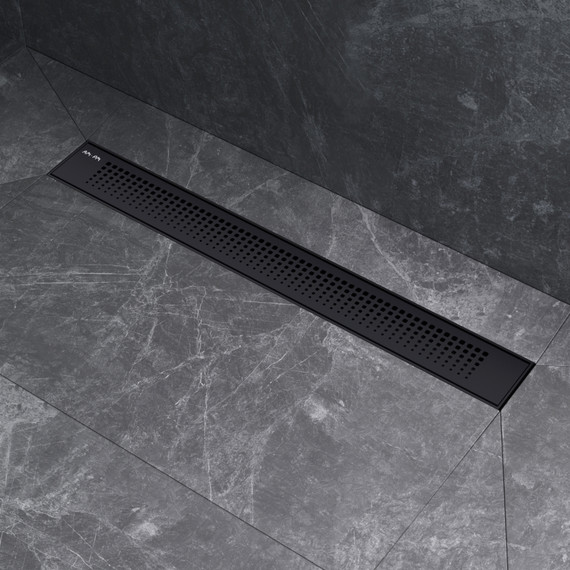 Душевой трап (лоток) 60 AM.PM PrimeFlow W02SC-P11-060-01BM комбинированный затвор с черной матовой решеткой фото 5