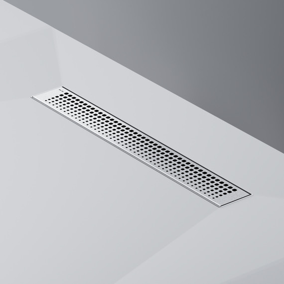 Душевой трап (лоток) 50 AM.PM MasterFlow W01SC-P11-050-01SB комбинированный затвор со стальной матовой решеткой фото 6