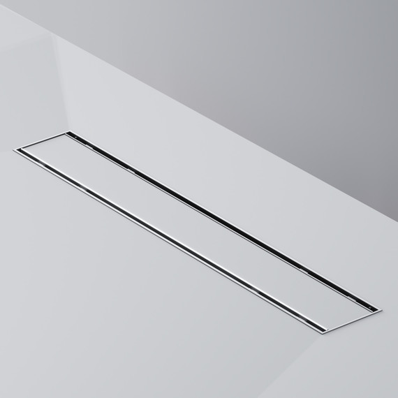 Душевой трап (лоток) 50 AM.PM PrimeFlow W02SC-U11-050-04SB комбинированный затвор со стальной матовой решеткой под плитку, Цвет производителя: хром, Размер трапа: 500 фото 6