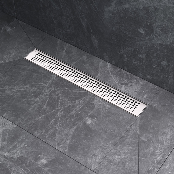 Душевой трап (лоток) 50 AM.PM MasterFlow W01SC-P11-050-01SB комбинированный затвор со стальной матовой решеткой фото 5