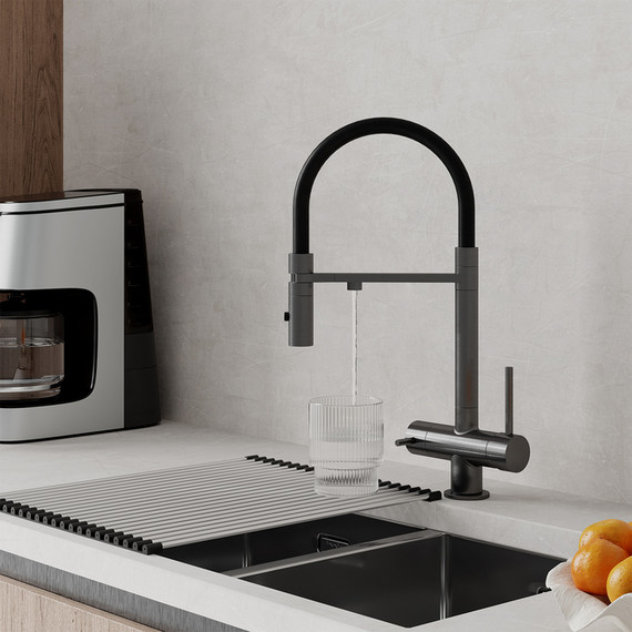 Смеситель для кухни Iddis Ace ACEGMFFi05, графит/чёрный - 29 Смеситель для кухни Iddis Ace ACEGMFFi05, графит/чёрный фото 29