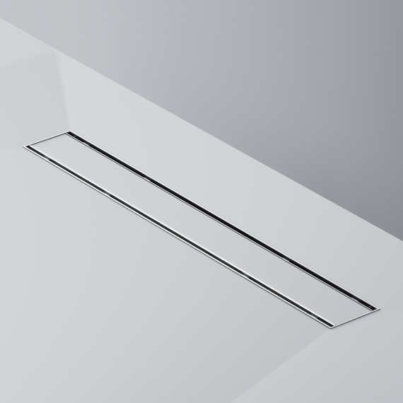 Душевой трап (лоток) 60 AM.PM PrimeFlow W02SC-U11-060-04SB комбинированный затвор со стальной матовой решеткой под плитку, Цвет производителя: хром, Размер трапа: 600 фото 6