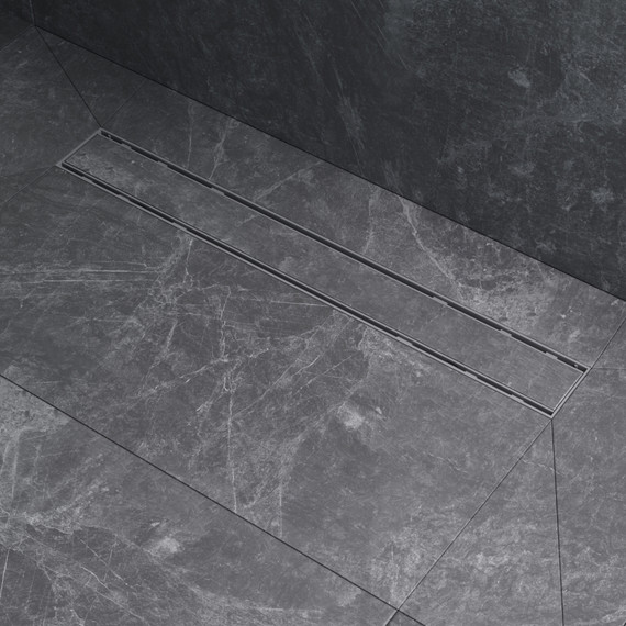 Душевой трап (лоток) 60 AM.PM PrimeFlow W02SC-U11-060-04SB комбинированный затвор со стальной матовой решеткой под плитку, Цвет производителя: хром, Размер трапа: 600 фото 5