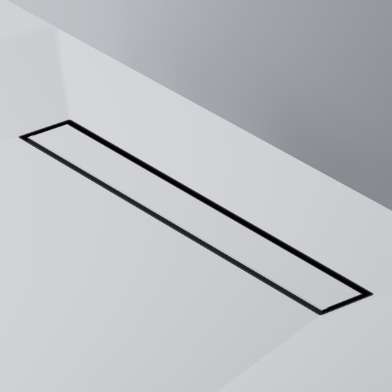 Душевой трап (лоток) 50 AM.PM MasterFlow W01SC-U11-050-04BM комбинированный затвор с черной матовой решеткой под плитку, Цвет производителя: чёрный, Размер трапа: 500 фото 6