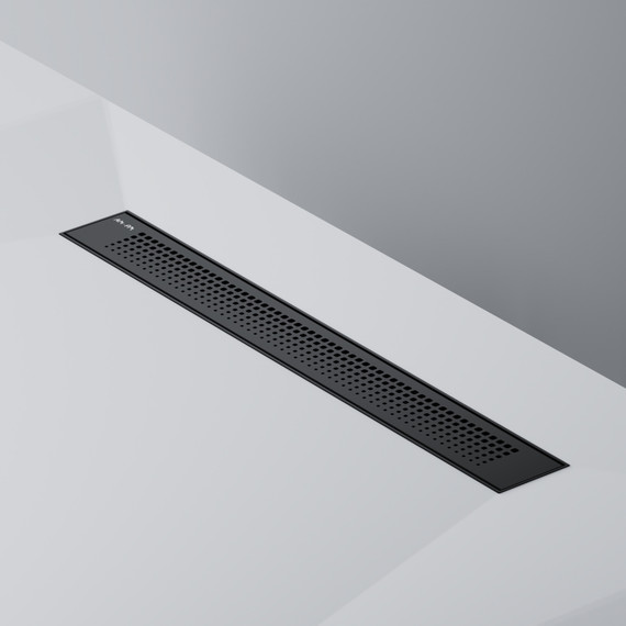 Душевой трап (лоток) 60 AM.PM PrimeFlow W02SC-P11-060-01BM комбинированный затвор с черной матовой решеткой фото 6