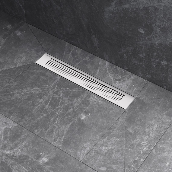 Душевой трап (лоток) 40 AM.PM PrimeFlow W02SC-P11-040-01SB комбинированный затвор со стальной матовой решеткой, Цвет производителя: хром, Размер трапа: 400 фото 5