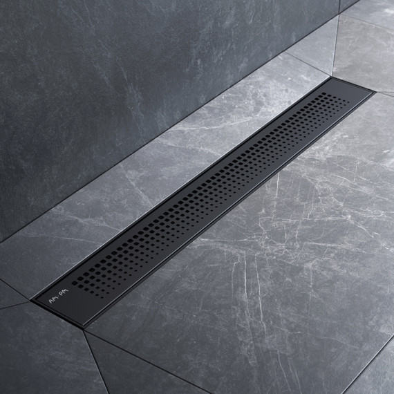 Душевой трап (лоток) 60 AM.PM PrimeFlow W02SC-P11-060-01BM комбинированный затвор с черной матовой решеткой фото 3