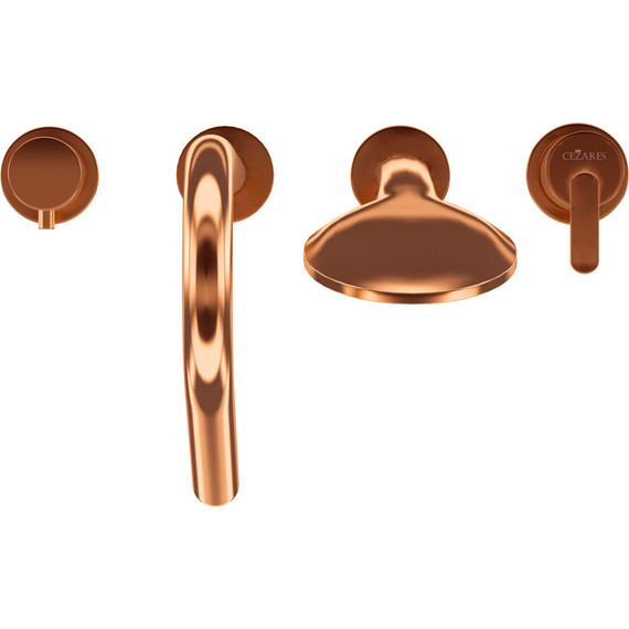 Смеситель для ванны Cezares LEAF-BVDM4-SS, sunset, Цвет производителя: sunset фото 5