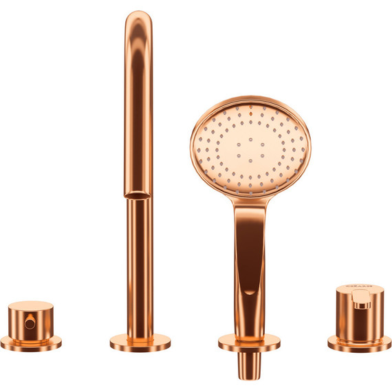 Смеситель для ванны Cezares LEAF-BVDM4-SS, sunset, Цвет производителя: sunset фото 3