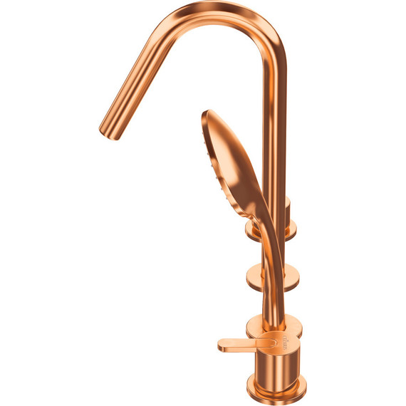 Смеситель для ванны Cezares LEAF-BVDM4-SS, sunset, Цвет производителя: sunset фото 4