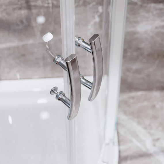 Душевое ограждение Mirsant Neo-100 100x100 см, хром/прозрачное фото 4