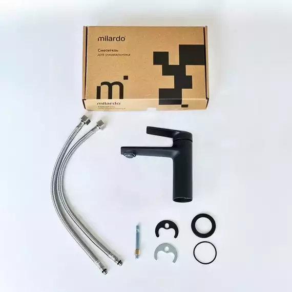 Смеситель для раковины Milardo Azure AZUBL00M01, чёрный матовый - 3 Смеситель для раковины Milardo Azure AZUBL00M01, чёрный матовый фото 3