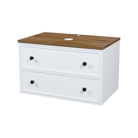 Тумба подвесная со столешницей Iddis Torr 80 см TOR80WMi95K, матовый белый - 2 Тумба подвесная со столешницей Iddis Torr 80 см TOR80WMi95K, матовый белый фото 2