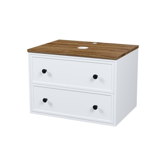 Тумба подвесная со столешницей Iddis Torr 70 см TOR70WMi95K, матовый белый - 2 Тумба подвесная со столешницей Iddis Torr 70 см TOR70WMi95K, матовый белый фото 2