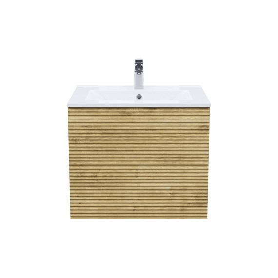 Тумба подвесная с раковиной Iddis Bild BIL60V0i95K 60 см, дуб светлый - 3 Тумба подвесная с раковиной Iddis Bild BIL60V0i95K 60 см, дуб светлый фото 3