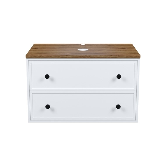 Тумба подвесная со столешницей Iddis Torr 80 см TOR80WMi95K, матовый белый - 3 Тумба подвесная со столешницей Iddis Torr 80 см TOR80WMi95K, матовый белый фото 3