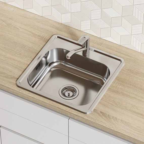 Кухонная мойка Iddis Strit STR48P0i77S 0,8 мм, сталь фото 3