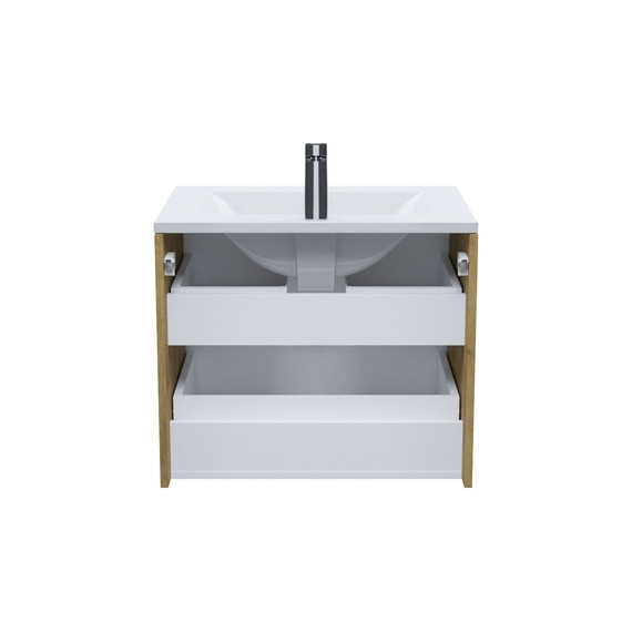 Тумба подвесная с раковиной Iddis Bild BIL60V0i95K 60 см, дуб светлый - 4 Тумба подвесная с раковиной Iddis Bild BIL60V0i95K 60 см, дуб светлый фото 4