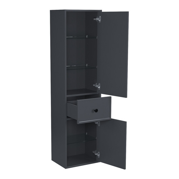 Пенал подвесной Iddis Torr 40 см TOR40D0i97, тёмно-серый фото 3