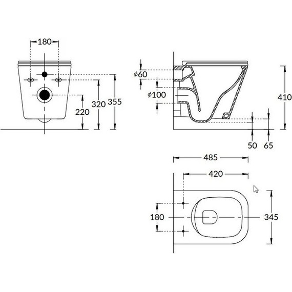 Унитаз подвесной безободковый Kerama Marazzi Cubo CU.wc.02 с крышкой микролифт - 5 Унитаз подвесной безободковый Kerama Marazzi Cubo CU.wc.02 с крышкой микролифт фото 5