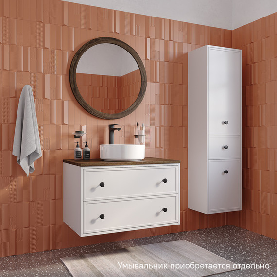 Тумба подвесная со столешницей Iddis Torr 80 см TOR80WMi95K, матовый белый - 4 Тумба подвесная со столешницей Iddis Torr 80 см TOR80WMi95K, матовый белый фото 4