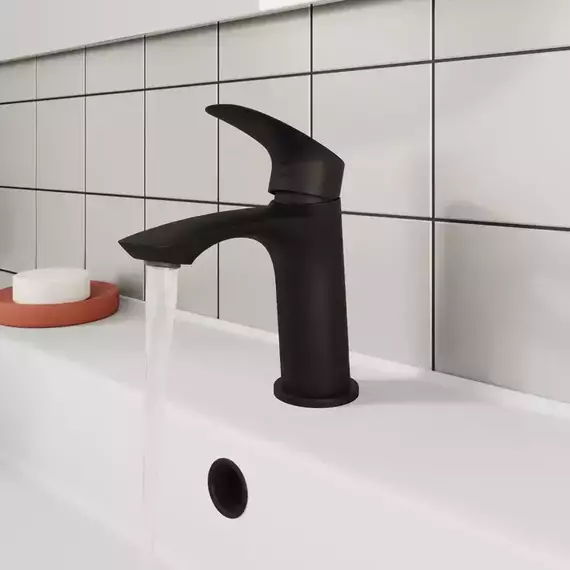 Смеситель для раковины Milardo Rora RORBL00M01, чёерный матовый - 3 Смеситель для раковины Milardo Rora RORBL00M01, чёерный матовый фото 3