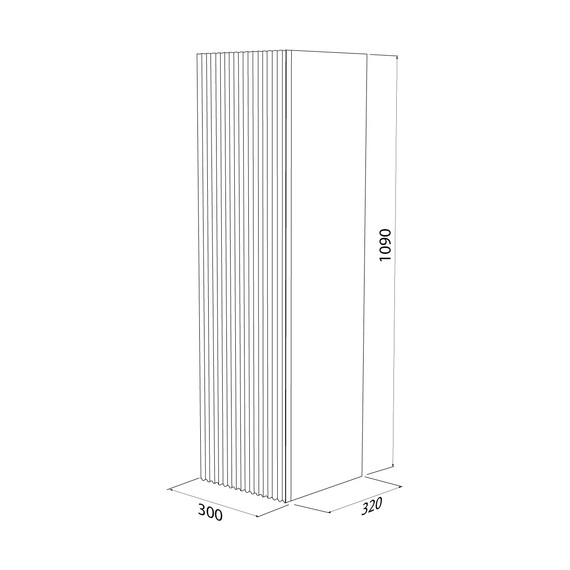 Пенал подвесной Iddis Bild 30 см BIL30V0i97, дуб светлый фото 6
