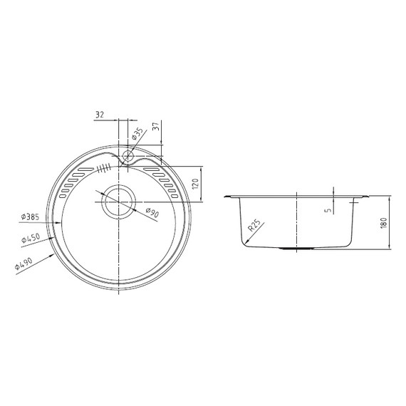 Кухонная мойка Iddis Suno SUN49S0i77S 0,8 мм, сталь фото 9