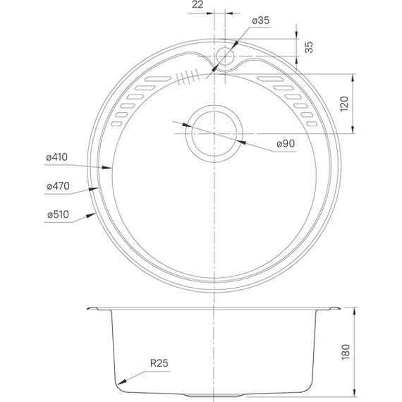 Кухонная мойка Iddis Suno SUN51S0i77S 0,8 мм, сталь фото 9