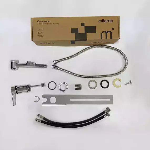Набор для гигиенического душа Milardo Tidy 001SB00M08 устанавливаемый на унитаз фото 4