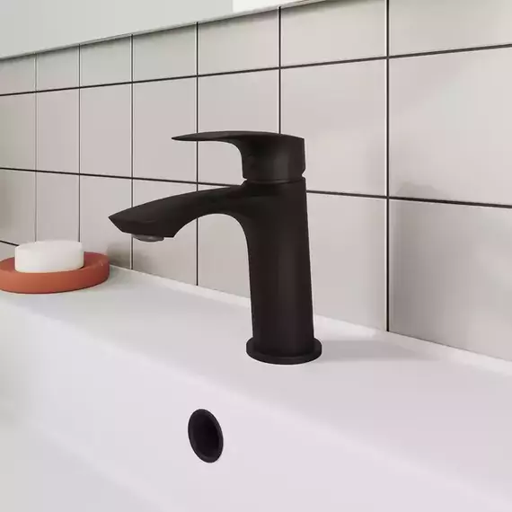 Смеситель для раковины Milardo Rora RORBL00M01, чёерный матовый - 2 Смеситель для раковины Milardo Rora RORBL00M01, чёерный матовый фото 2