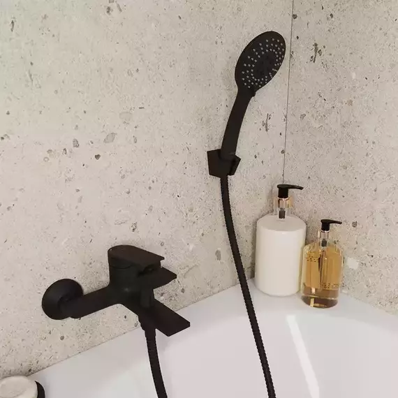 Смеситель для ванны Milardo Azure AZUBL00M02, чёрный матовый фото 2