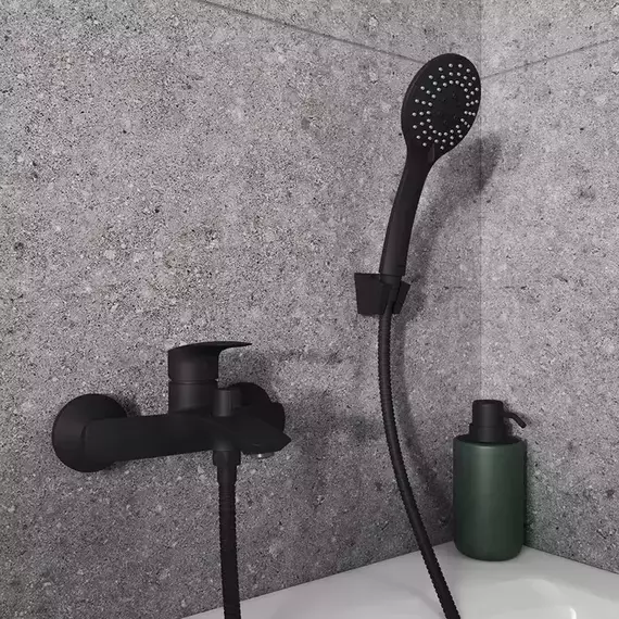 Смеситель для ванны Milardo Rora RORBL00M02, чёрный матовый фото 2