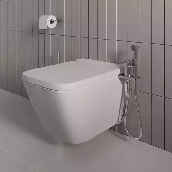 Набор для гигиенического душа Milardo Tidy 001SB00M08 устанавливаемый на унитаз фото 2