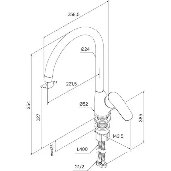 Смеситель для кухни Milardo Rora RORWT0JM05 фото 8