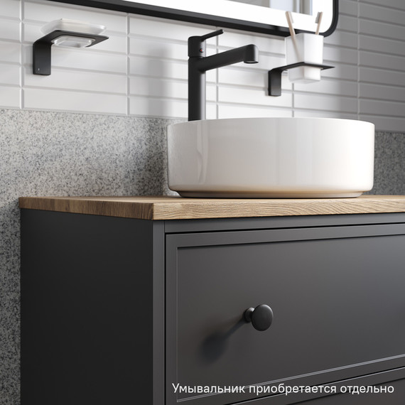 Тумба подвесная со столешницей Iddis Torr 70 см TOR70DVi95K, тёмно-серый - 6 Тумба подвесная со столешницей Iddis Torr 70 см TOR70DVi95K, тёмно-серый фото 6