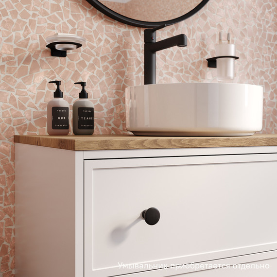 Тумба подвесная со столешницей Iddis Torr 80 см TOR80WVi95K, матовый белый фото 6