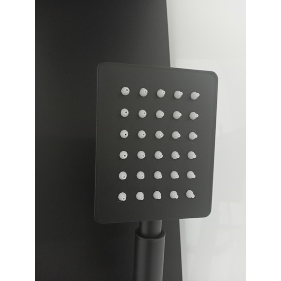 Душевая кабина CeruttiSpa 90х90 см BELLA90B, чёрный/прозрачное - 12 Душевая кабина CeruttiSpa 90х90 см BELLA90B, чёрный/прозрачное фото 12