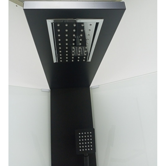 Душевая кабина CeruttiSpa 90х90 см BELLA90B, чёрный/прозрачное - 6 Душевая кабина CeruttiSpa 90х90 см BELLA90B, чёрный/прозрачное фото 6