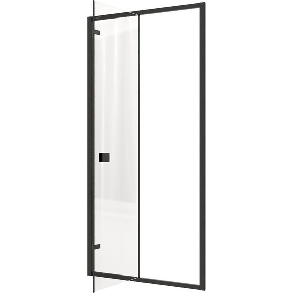 Душевая дверь CeruttiSpa 90 см BELLA D91B, чёрный/прозрачное фото 6