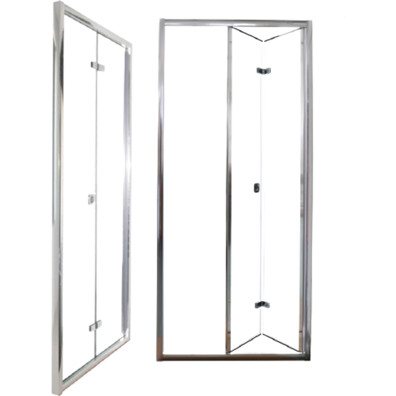 Душевая дверь CeruttiSpa 100 см BELLA D101T, хром/прозрачное фото 2