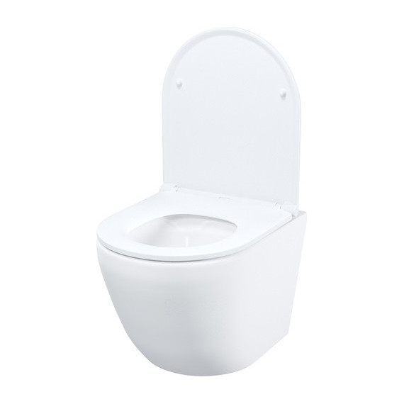 Унитаз подвесной безободковый Iddis Blanco Q BLQNDSEI25 с крышкой дюропласт (система смыва Торнадо) - 2 Унитаз подвесной безободковый Iddis Blanco Q BLQNDSEI25 с крышкой дюропласт (система смыва Торнадо) фото 2