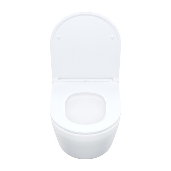 Унитаз подвесной безободковый Iddis Blanco Q BLQNDSEI25 с крышкой дюропласт (система смыва Торнадо) - 3 Унитаз подвесной безободковый Iddis Blanco Q BLQNDSEI25 с крышкой дюропласт (система смыва Торнадо) фото 3