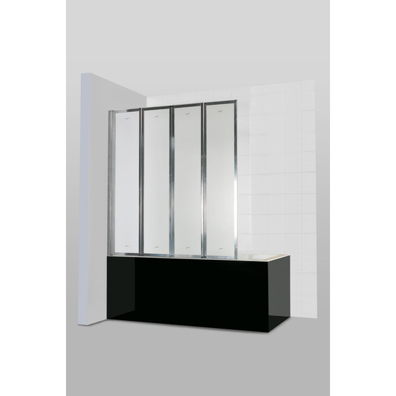 Шторка для ванны CeruttiSpa 130 см Bouna, хром/матовое фото 3