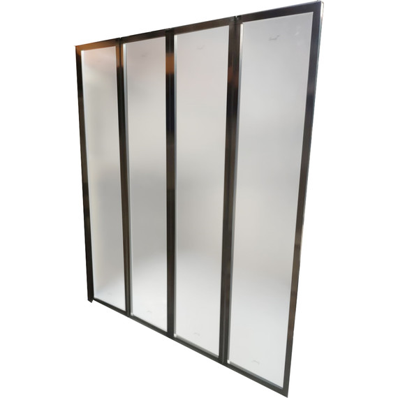 Шторка для ванны CeruttiSpa 130 см Bouna, хром/матовое фото 5