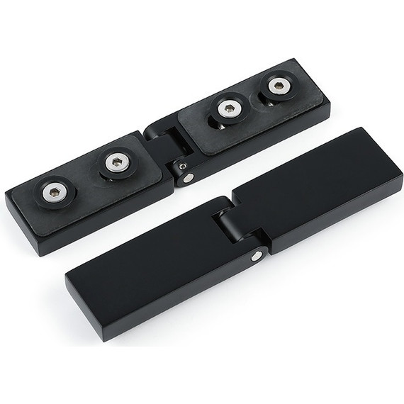 Душевое ограждение CeruttiSpa 120х90 см C1A (стекло 8 мм), чёрный/прозрачное фото 8