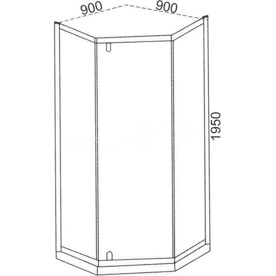 Душевое ограждение CeruttiSpa 90х90 см C3AW, белый/прозрачное фото 8